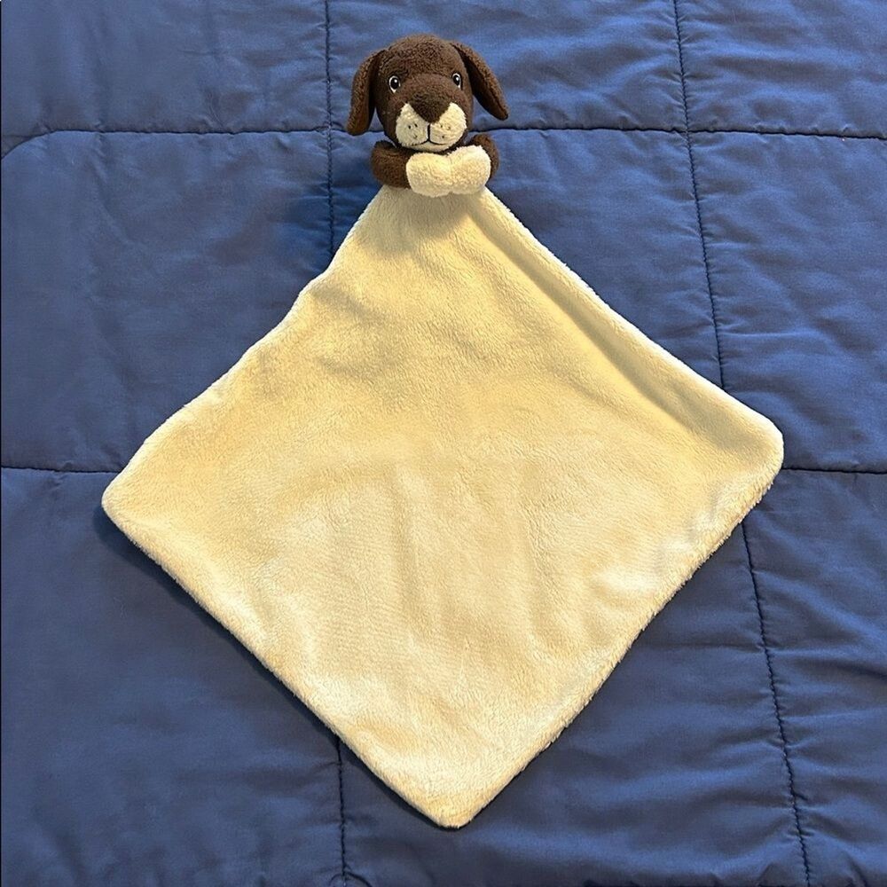 Bobo Buddies Brown Dog Lovey Security Blanket 16" x 18"